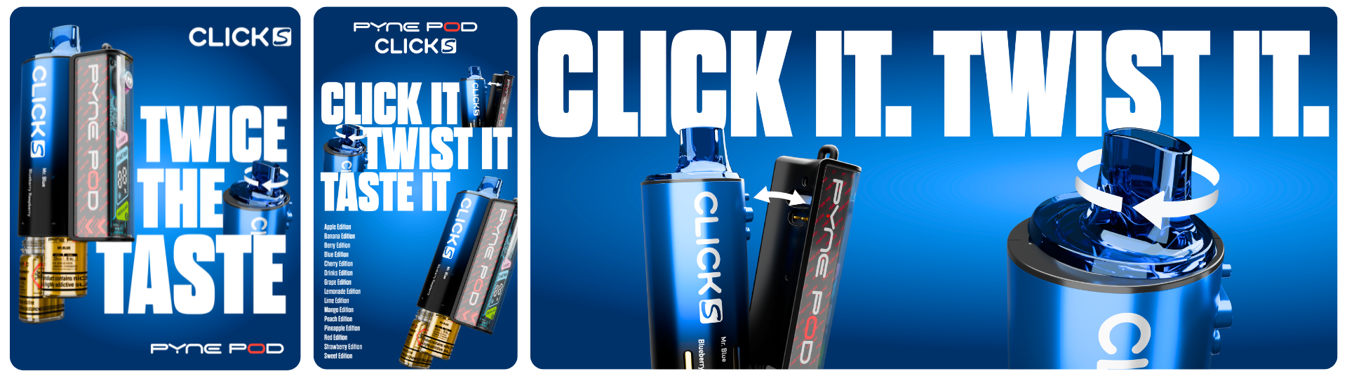 Key Features of the Pyne Pod Click S 30K Pod Kit