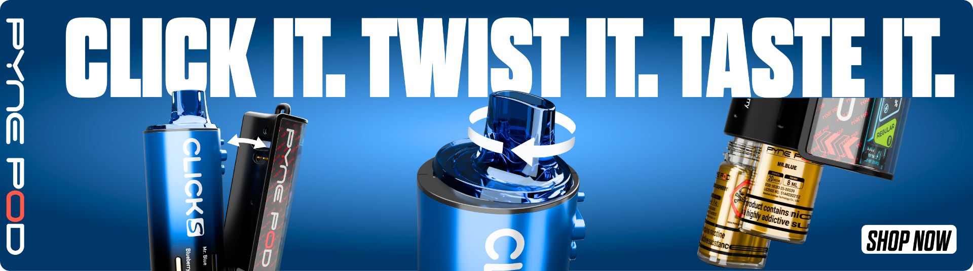 Specifications of the Pyne Pod Click S 30K