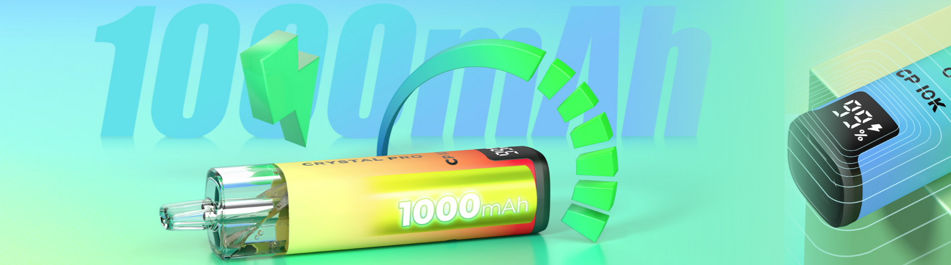 Crystal Pro CP 10K Prefilled Pod Kit with rechargeable battery, long-lasting performance, and consistent flavours for UK vapers